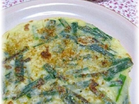 沖縄風お好み焼き!ニラがたっぷりヒラヤーチー